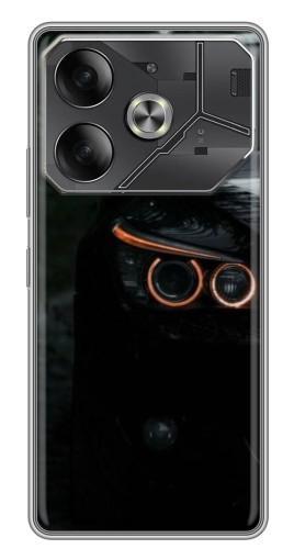 Чехол с печатью "Черный БМВ" для Tecno Pova 6