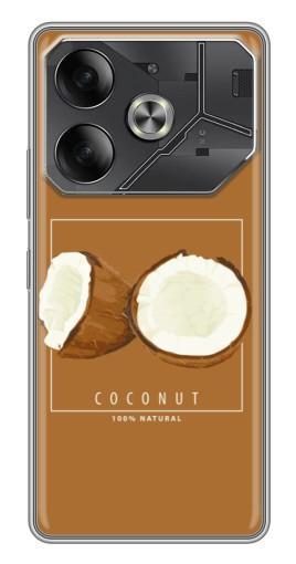 Силиконовый чехол с изображением "Coconut" для Tecno Pova 6