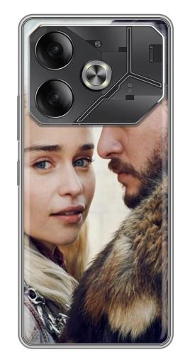Чехол с принтом "Дейнерис и Сноу" для Tecno Pova 6