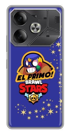 Чехол с картинкой "El Primo в маске" для Tecno Pova 6