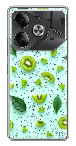 Силиконовый чехол с изображением "Фон киви" для Tecno Pova 6