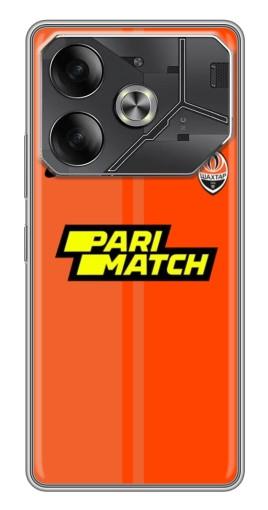 Чехол с картинкой "Форма ФК Шахтер" для Tecno Pova 6