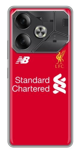 Чехол с принтом "Форма Liverpool" для Tecno Pova 6