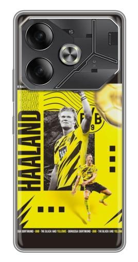 Чехол с принтом "Golden Haaland" для Tecno Pova 6