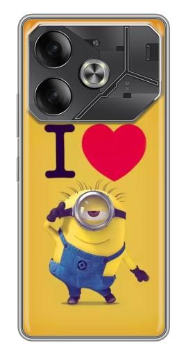 Чехол с картинкой "I Love Minion" для Tecno Pova 6