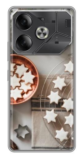 Силиконовый чехол с изображением "Имбирные звездочки" для Tecno Pova 6