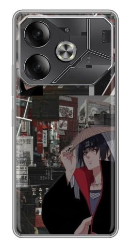 Чехол с принтом "Итачи комиксы" для Tecno Pova 6