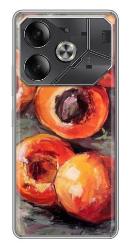 Чехол с картинкой "Картина персики" для Tecno Pova 6