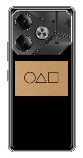 Чехол с картинкой "Карточка Кальмара" для Tecno Pova 6