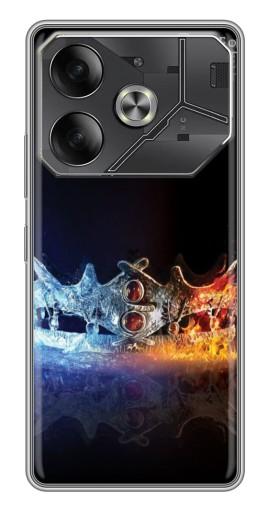 Чехол с принтом "Корона" для Tecno Pova 6