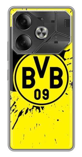 Чехол с картинкой "Красочный лого BVB" для Tecno Pova 6