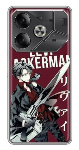 Чехол с картинкой "levi Ackerman" для Tecno Pova 6