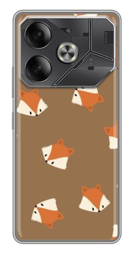 Чехол с печатью "Лисёнки" для Tecno Pova 6