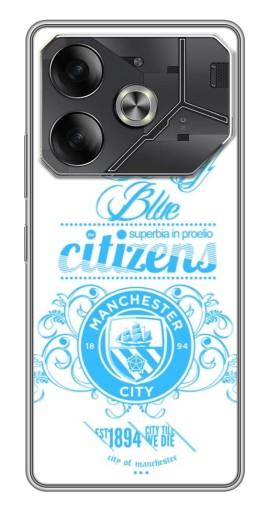 Чехол с картинкой "Лого Man Sity" для Tecno Pova 6