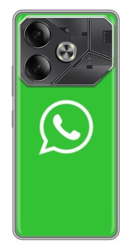 Чехол с картинкой "Лого Вацап" для Tecno Pova 6