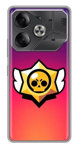 Чехол с картинкой "Логотип Brawl Stars" для Tecno Pova 6
