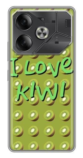 Силиконовый чехол с изображением "Love Kiwi" для Tecno Pova 6