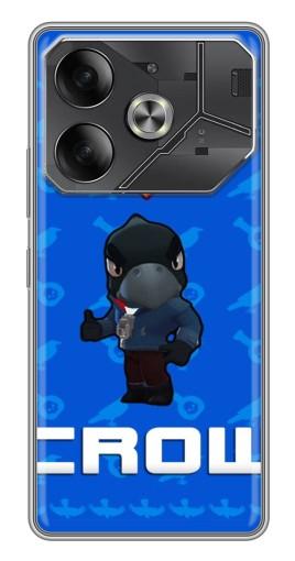 Чехол с печатью "Медаль Crow" для Tecno Pova 6