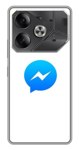 Чехол с печатью "messenger logo" для Tecno Pova 6