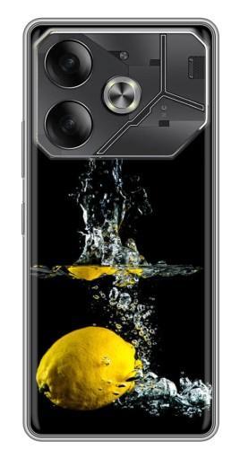 Чехол с картинкой "Мокрый Лимон" для Tecno Pova 6
