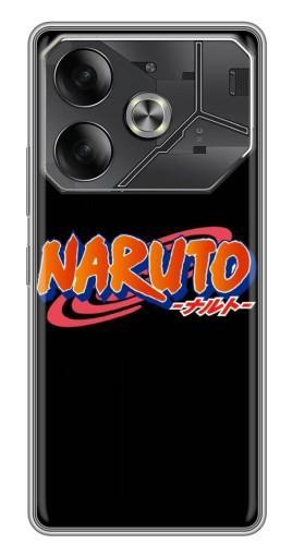 Силиконовый чехол с изображением "Надпись Naruto" для Tecno Pova 6