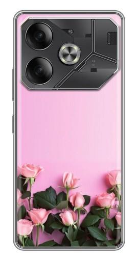 Чехол с печатью "Нежные розы" для Tecno Pova 6