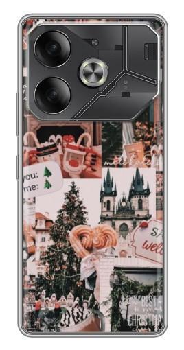 Чехол с принтом "Новогоднее настроение" для Tecno Pova 6