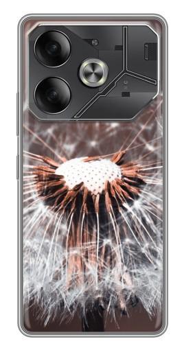 Чехол с принтом "Одуванчик вблизи" для Tecno Pova 6