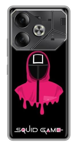 Силиконовый чехол с изображением "Охранник с Квадратом" для Tecno Pova 6