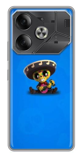 Чехол с принтом "Poco с гитарой" для Tecno Pova 6
