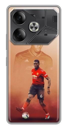 Чехол с картинкой "Pogba с Манчестера" для Tecno Pova 6