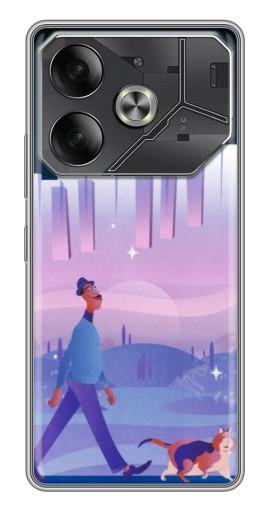 Чехол с печатью "Постер к мультику" для Tecno Pova 6