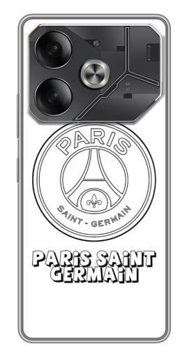 Чехол с печатью "PSG логотип" для Tecno Pova 6