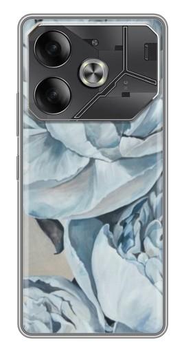 Чехол с принтом "Рисунок пионы" для Tecno Pova 6