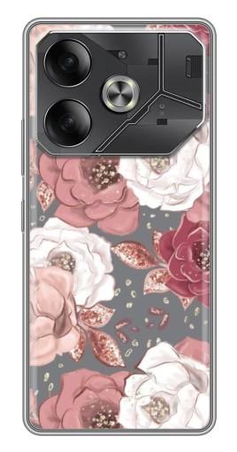 Чехол с принтом "Рисунок розы" для Tecno Pova 6