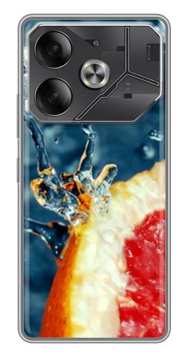 Чехол с печатью "Сочный грейпфрут" для Tecno Pova 6