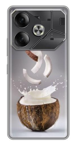 Чехол с печатью "Стакан кокоса" для Tecno Pova 6