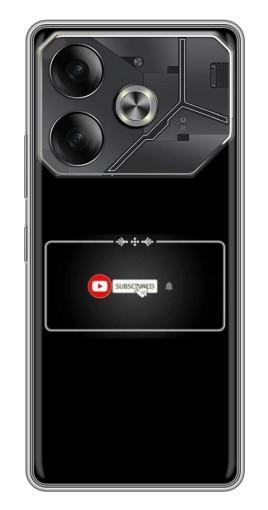 Чехол с принтом "subscribed" для Tecno Pova 6