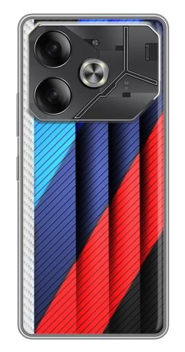 Силиконовый чехол с изображением "Цвета лого БМВ" для Tecno Pova 6