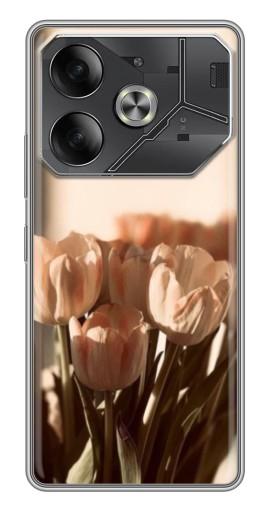 Чехол с картинкой "Тюльпаны на солнце" для Tecno Pova 6
