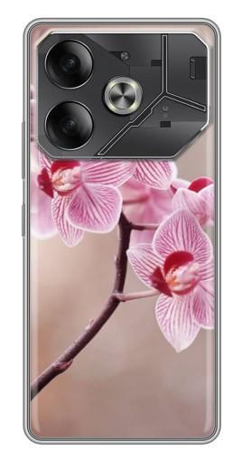 Чехол с картинкой "Веточка орхидеи" для Tecno Pova 6