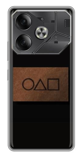 Силиконовый чехол с изображением "Визитка игра в кальмара" для Tecno Pova 6