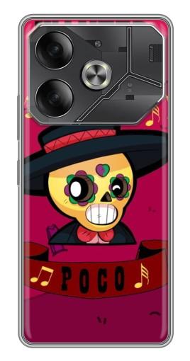 Чехол с печатью "WANTED POCO" для Tecno Pova 6