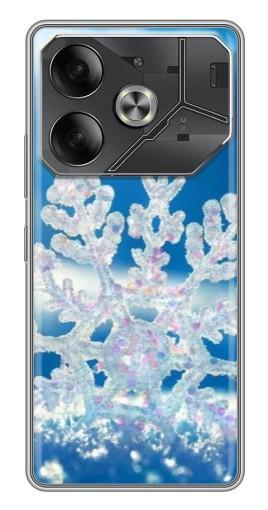 Силиконовый чехол с изображением "Яркая снежинка" для Tecno Pova 6