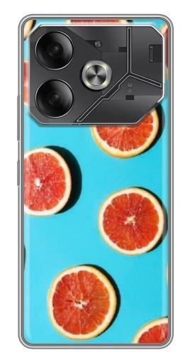 Чехол с картинкой "Яркие грейпфруты" для Tecno Pova 6