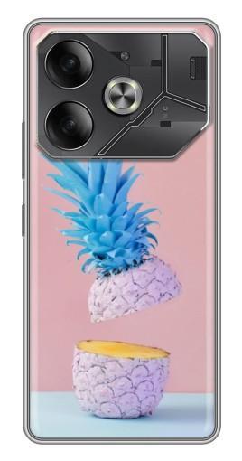 Чехол с принтом "Яркий ананас" для Tecno Pova 6