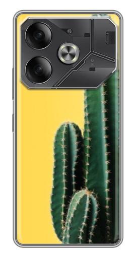 Чехол с печатью "Яркий кактус" для Tecno Pova 6