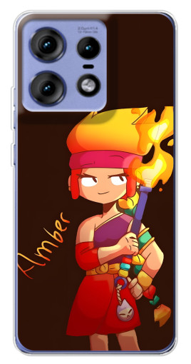 Чехол с печатью "Amber с факелом" для Motorola Edge 50 Pro