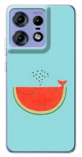 Чехол с печатью "Арбуз кит" для Motorola Edge 50 Pro