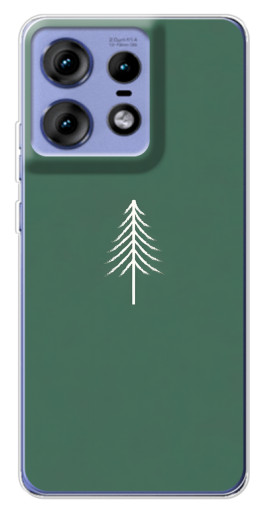 Чехол с печатью "Белая елка" для Motorola Edge 50 Pro